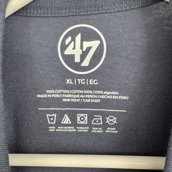 47 Brand Big Dumper Cal Raleigh Seattle Mariners T-Shirt Adult XL Blue - Picture 5 of 7